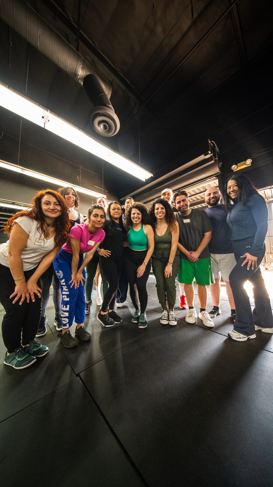 Narine coaching a client at her gym in Burbank, CA